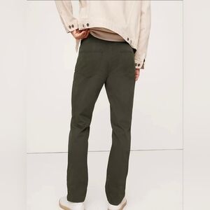 Banana Republic Slim Fit Traveler Pant Olive Green Size 34 x 34